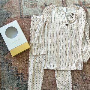 3T Lou Lou and company top and bottom pajama set